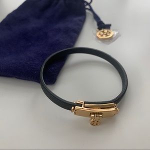 Tory Burch Leather Strap Bracelet